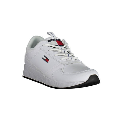 White Polyester Sneaker