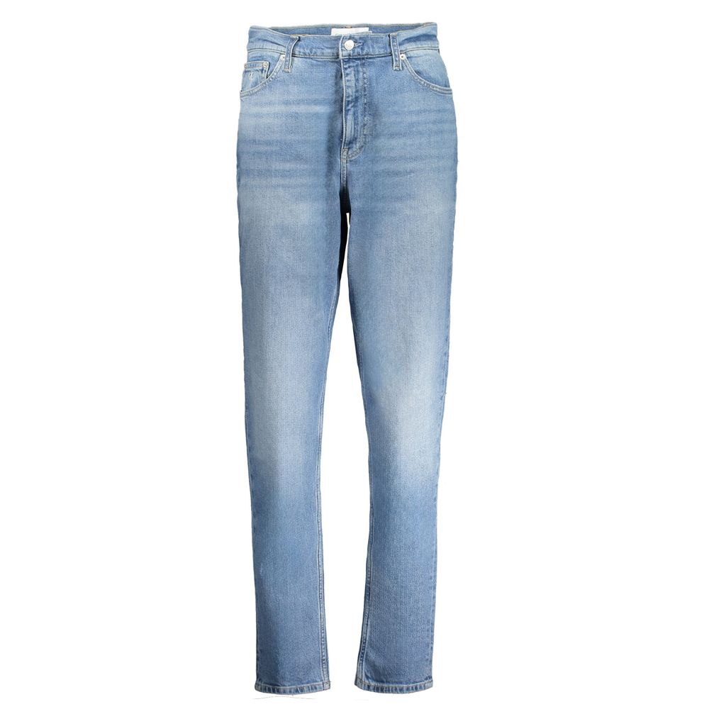 Blue Cotton Women Jeans