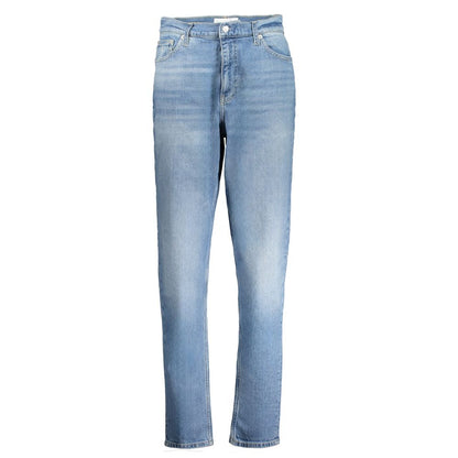 Blue Cotton Women Jeans