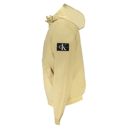 Beige Recycled Polyester Men Jacket