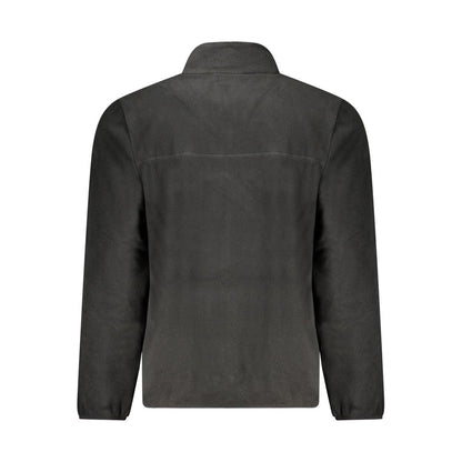Black Polyester Men Jacket