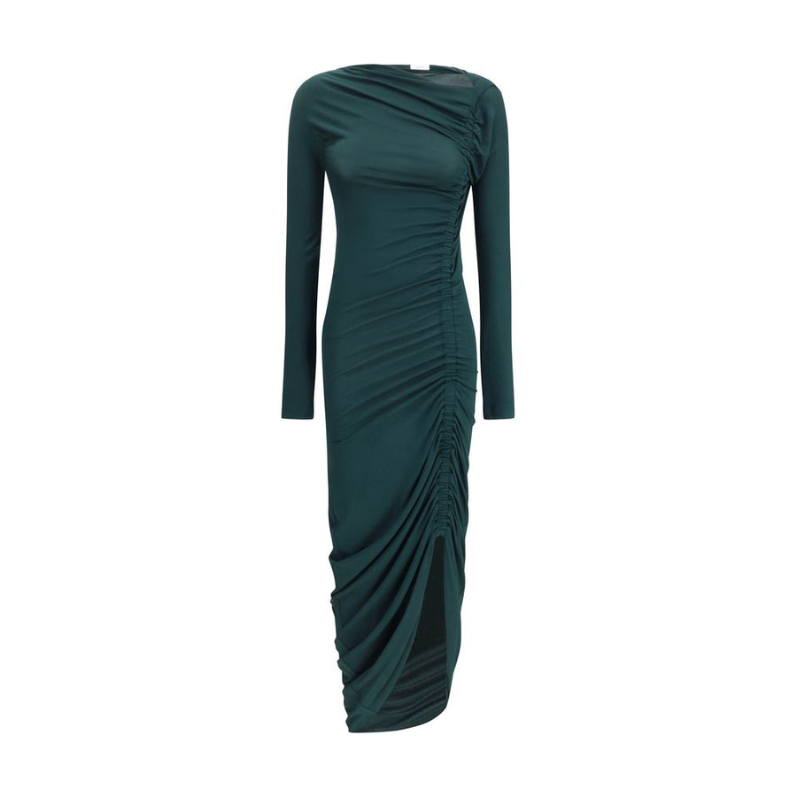 Green Viscose Casual Dress