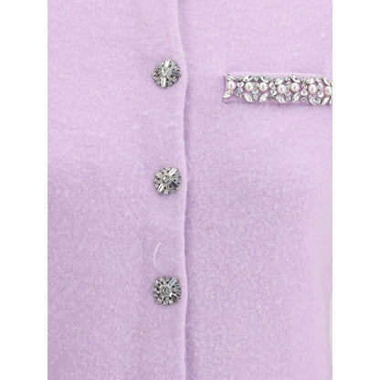 Purple Viscose Cardigan