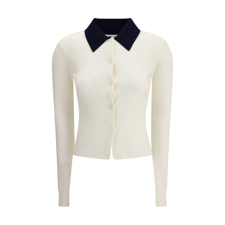 Cream Merino Wool Cardigan