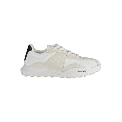 White Polyester Sneaker