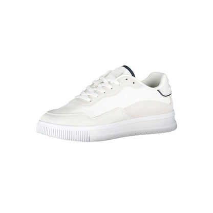 White Polyester Sneaker