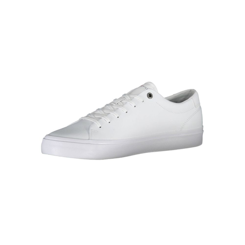 White Polyester Sneaker
