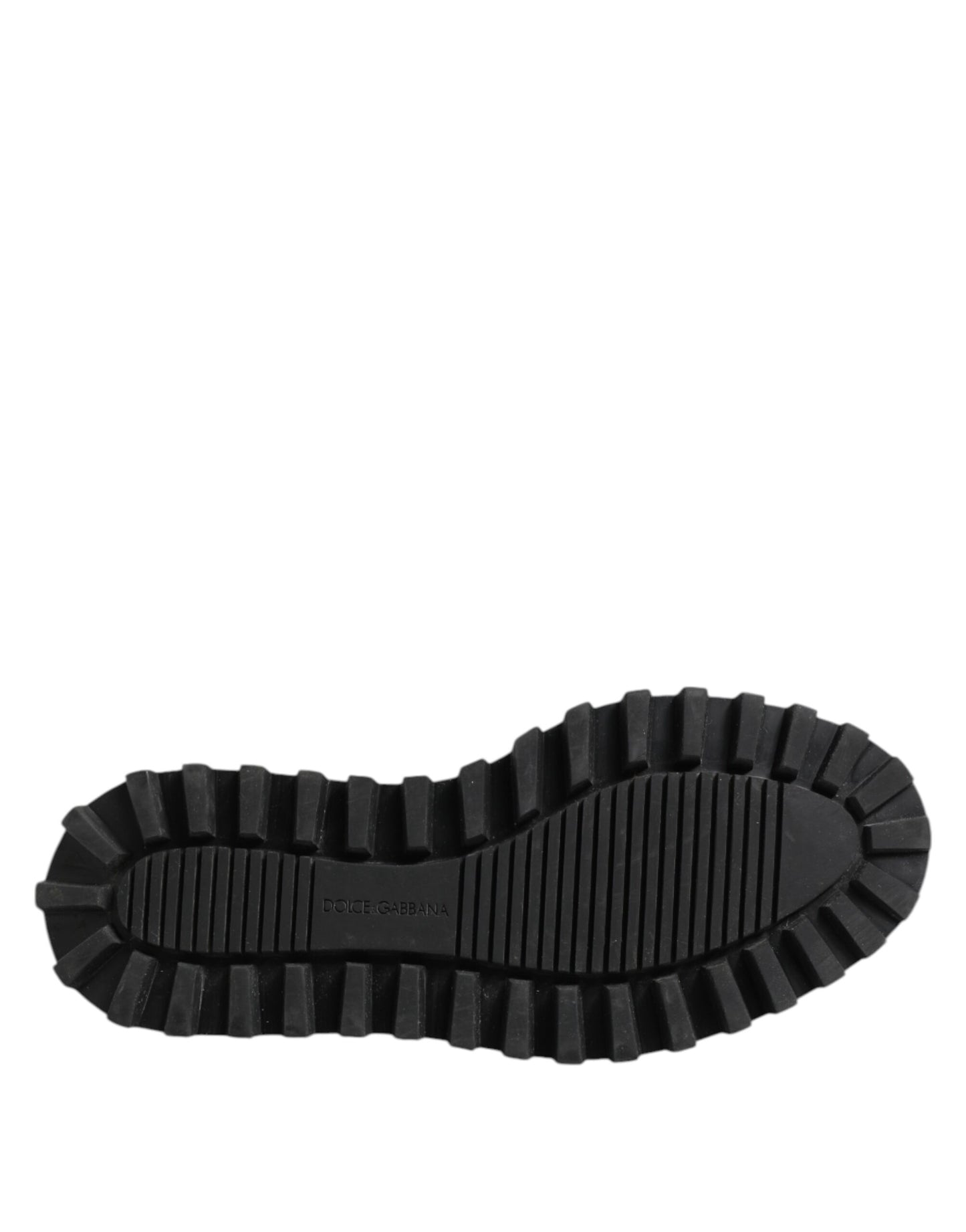 Black White Calfskin Chunky Derby Shoes