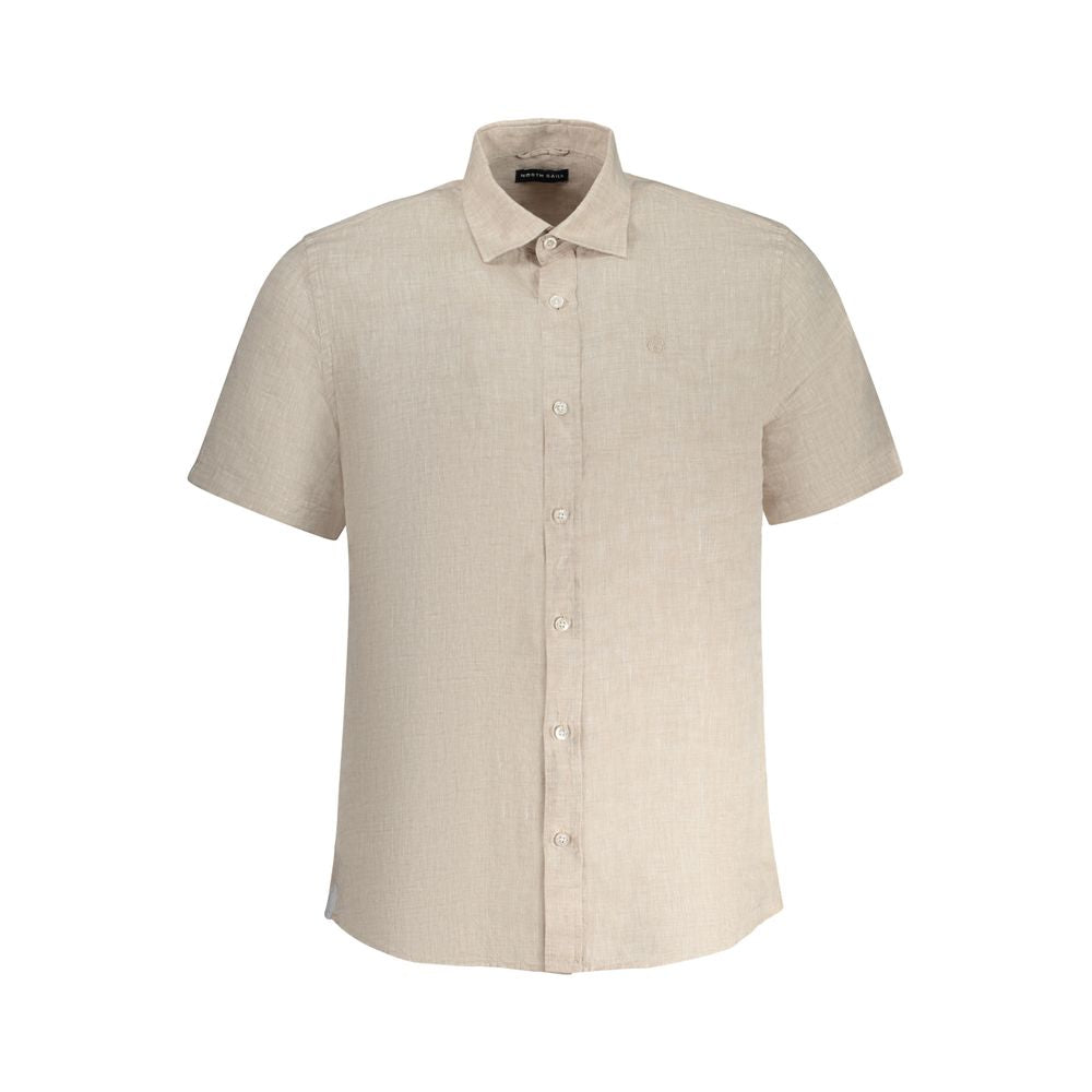 Beige Linen Shirt