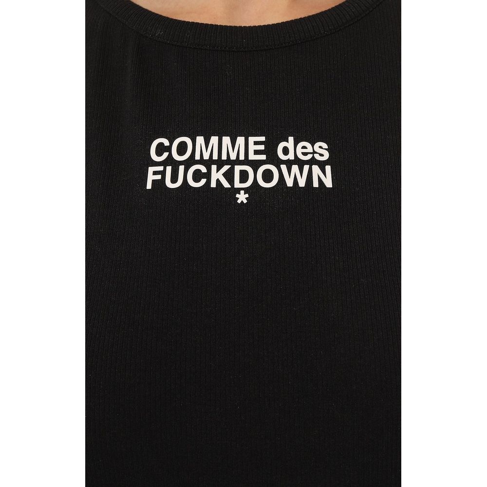 "Black Cotton Women Tank Top"