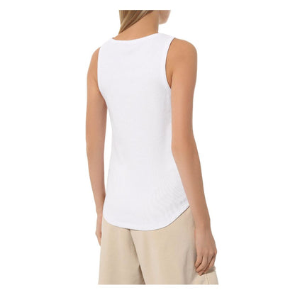 White Cotton Women Top