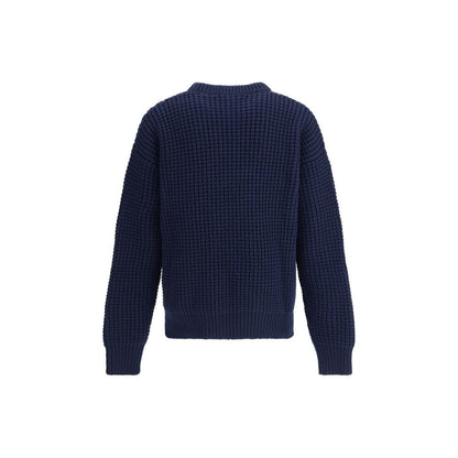 Blue Fleece Wool Sweatshirt