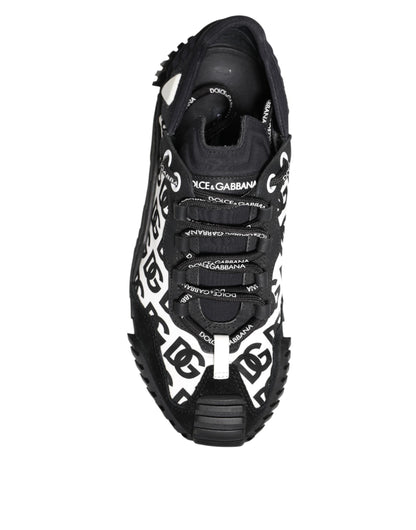 Black Logo Lace Up Low Top NS1 Sneakers Shoes