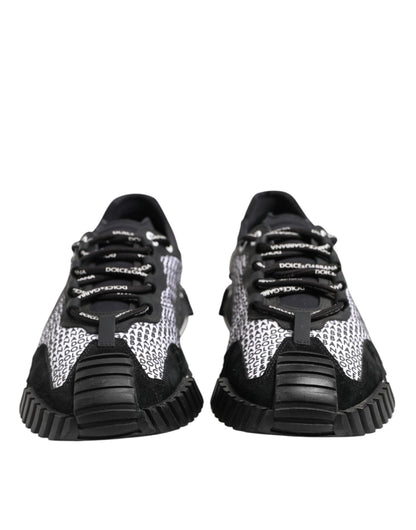 Black Logo Lace Up Low Top NS1 Sneakers Shoes