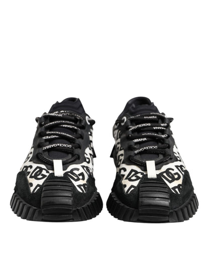 Black Logo Lace Up Low Top NS1 Sneakers Shoes