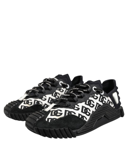 Black Logo Lace Up Low Top NS1 Sneakers Shoes