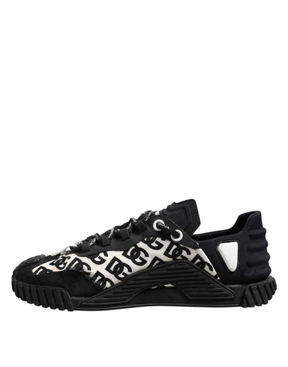Black Logo Lace Up Low Top NS1 Sneakers Shoes