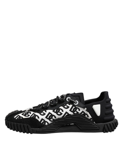 Black Logo Lace Up Low Top NS1 Sneakers Shoes