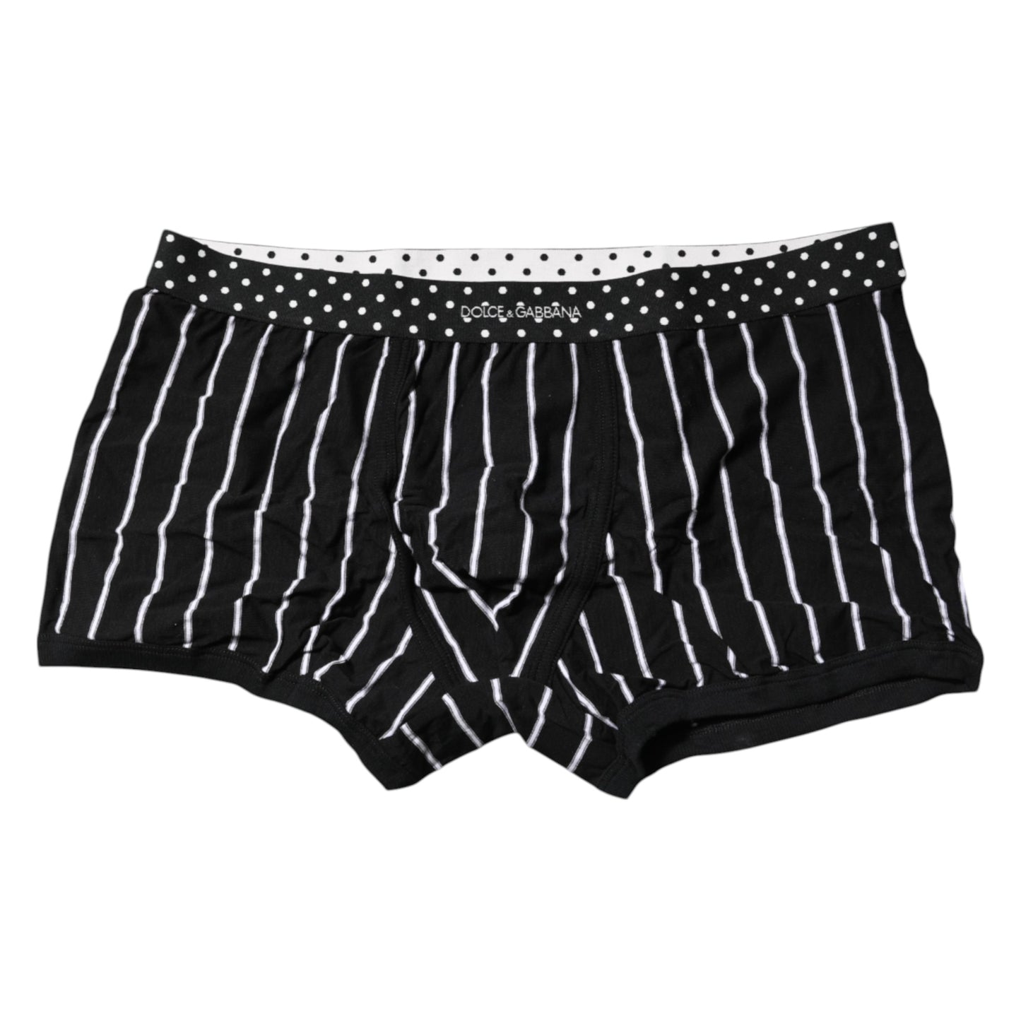 Black White Striped Regular Boxer Underwear
