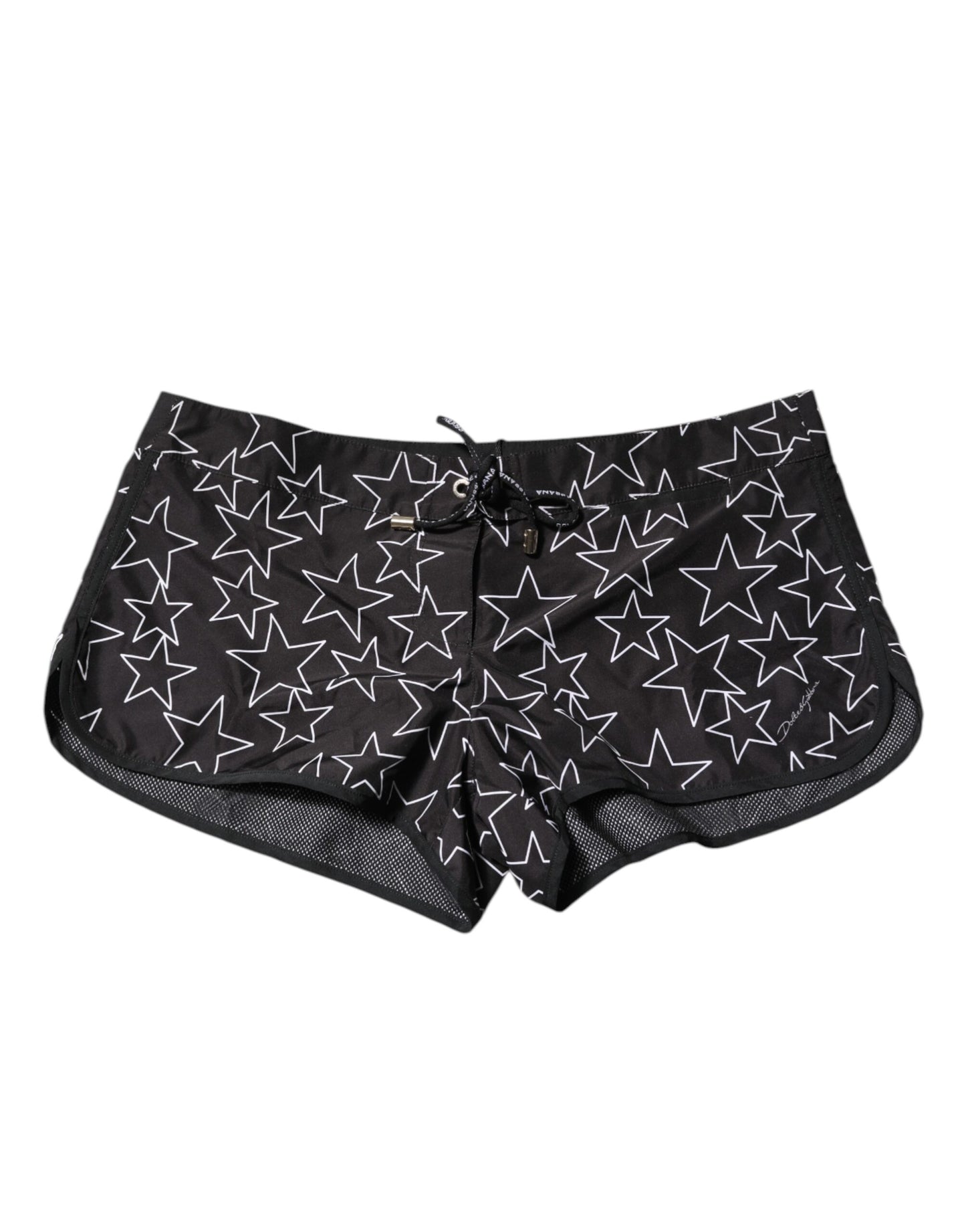 Black Star Print Beachwear Shorts Swimwear