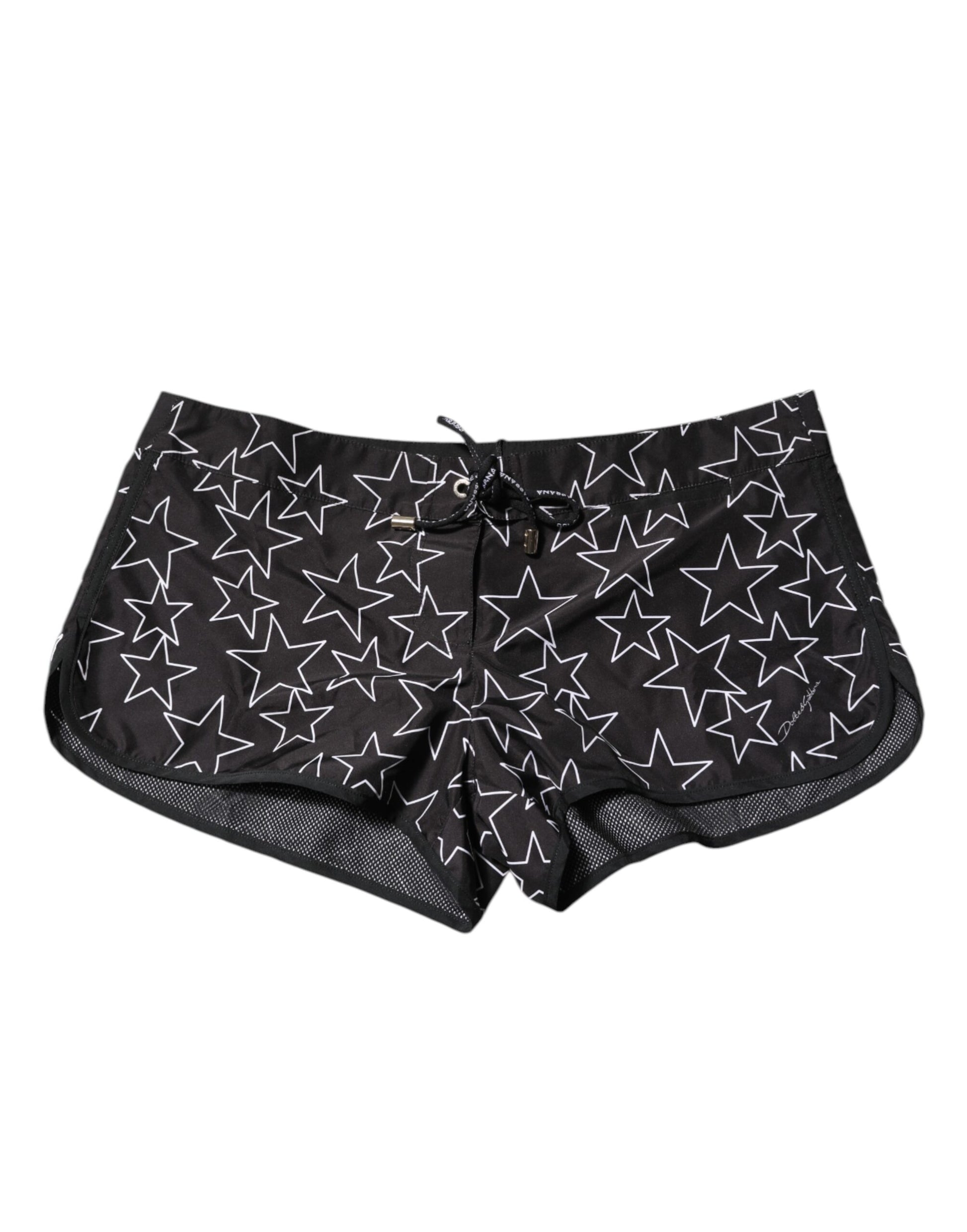 Black Star Print Beachwear Shorts Swimwear