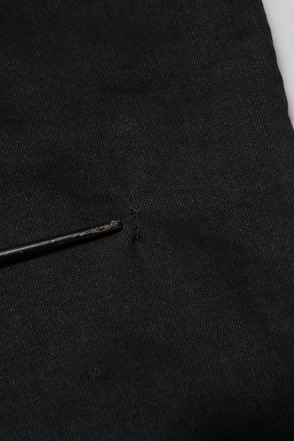 Black Cotton Logo Plaque Denim Jeans