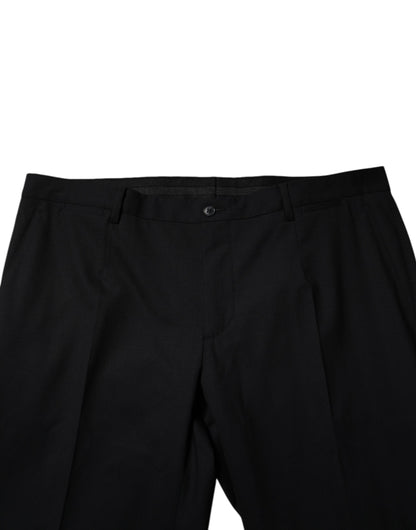Black Wool Formal Dress Pants