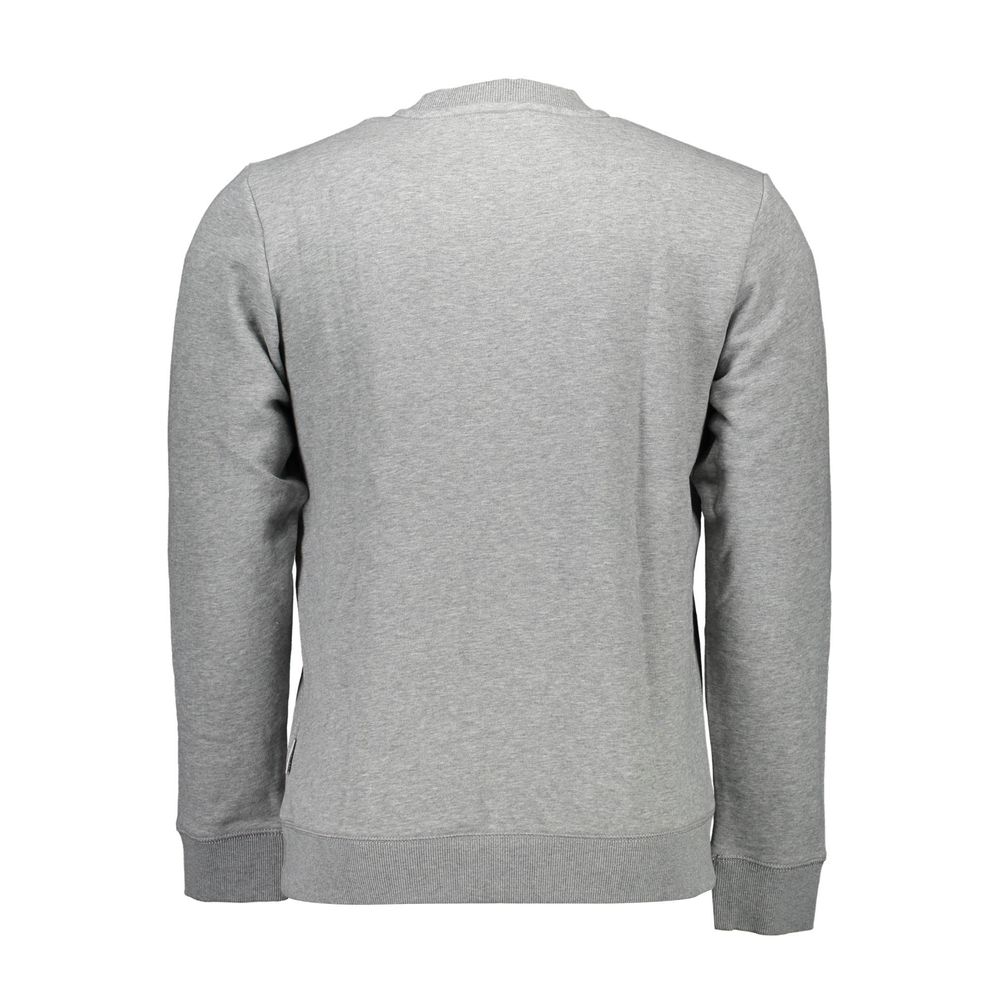 Gray Cotton Men Sweater