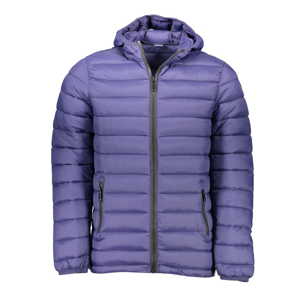 Blue Polyester Jackets & Coat