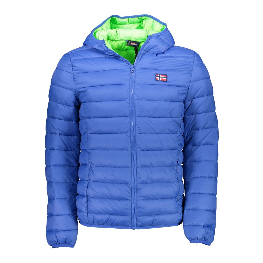 Blue Polyamide Jackets & Coat