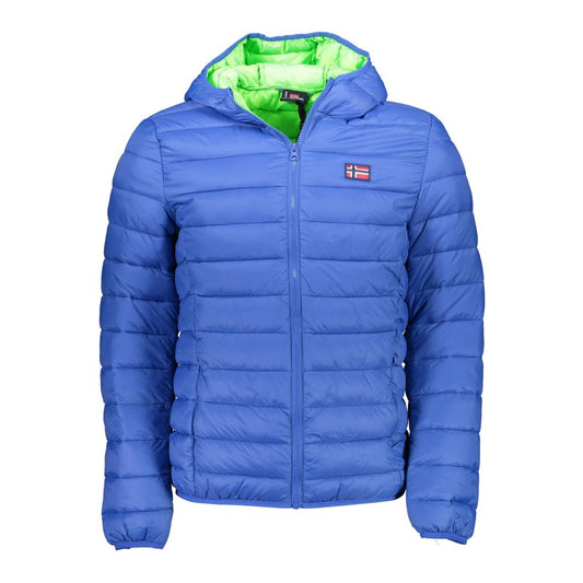 Blue Polyamide Jackets & Coat