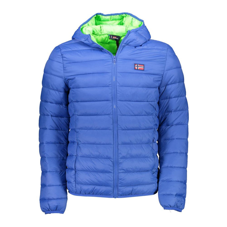 Blue Polyamide Jackets & Coat