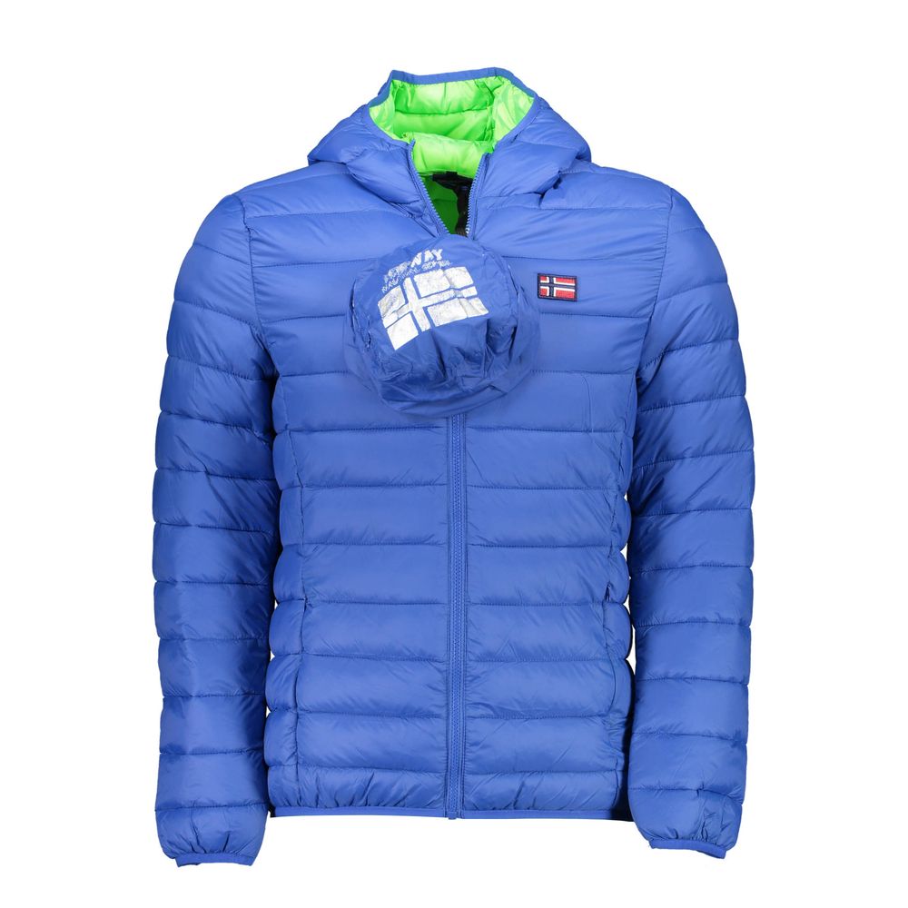 Blue Polyamide Jackets & Coat