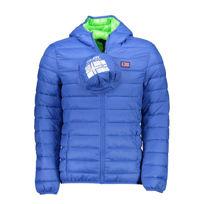 Blue Polyamide Jackets & Coat