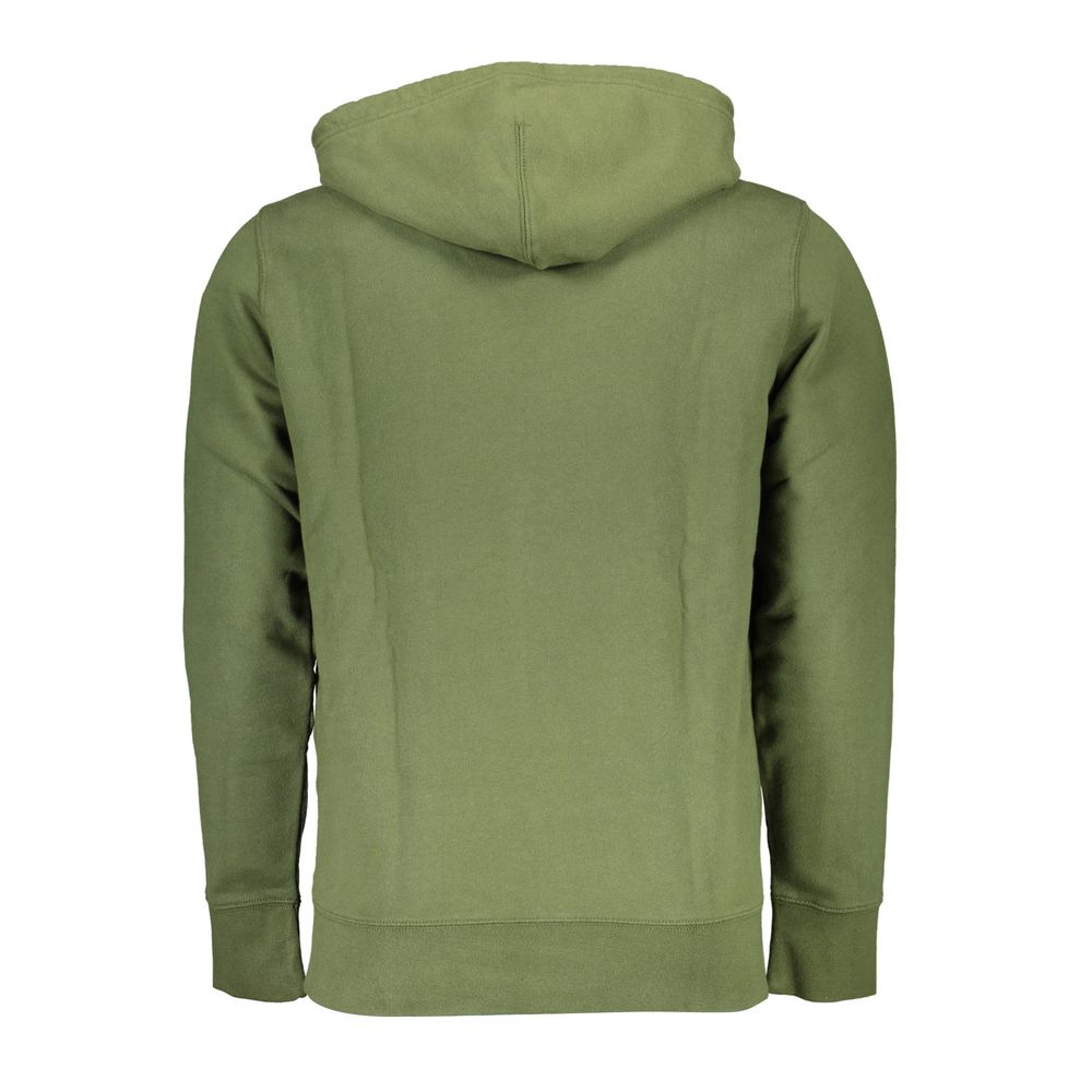Green Cotton Men Sweater