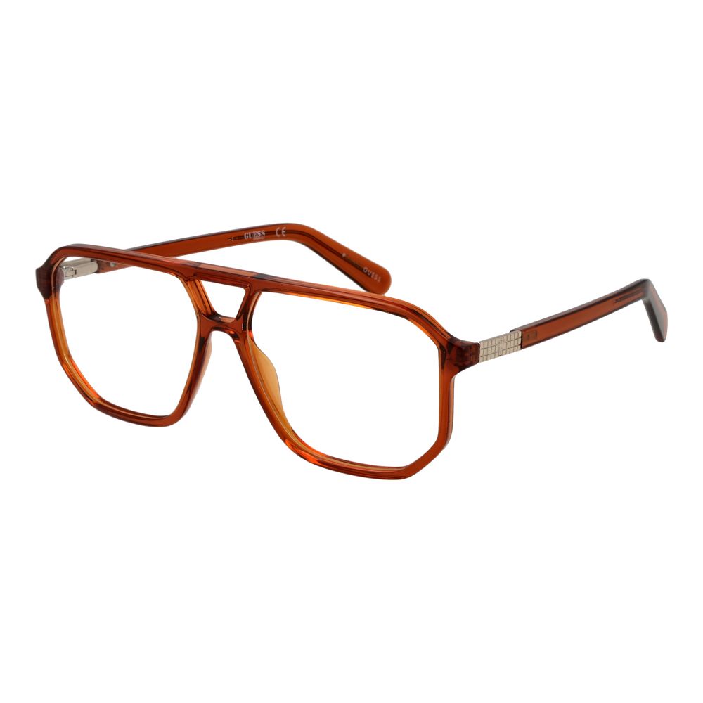 Brown Plastic & Metal Glasses (Frames)