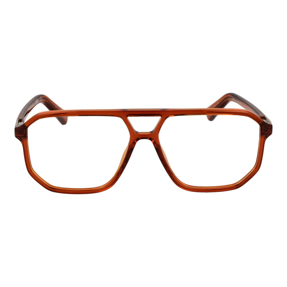 Brown Plastic & Metal Glasses (Frames)