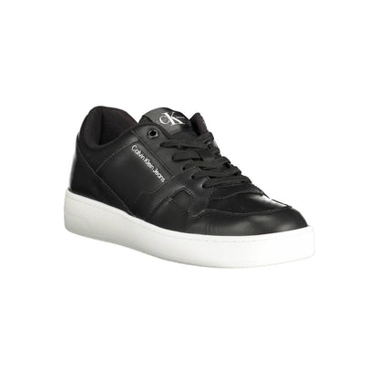 Black Polyester Sneaker