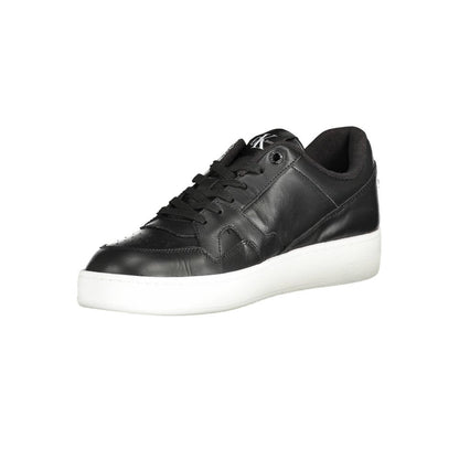 Black Polyester Sneaker