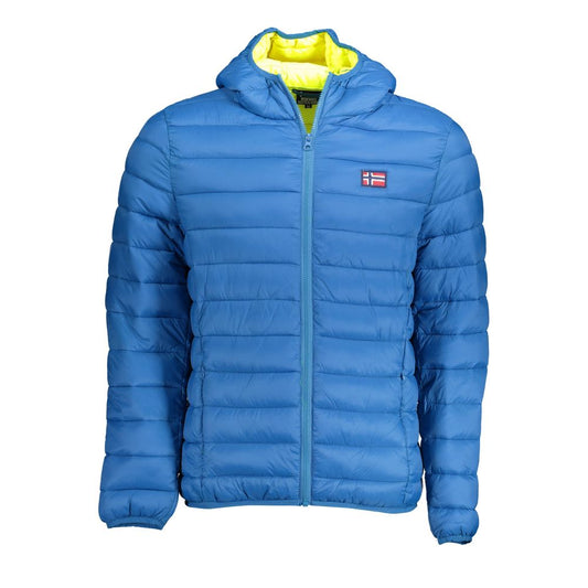 Blue Polyamide Jackets & Coat