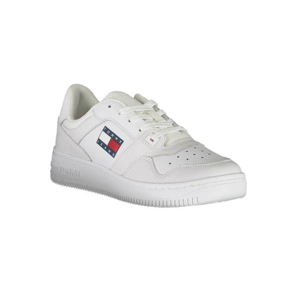 White Polyester Sneaker