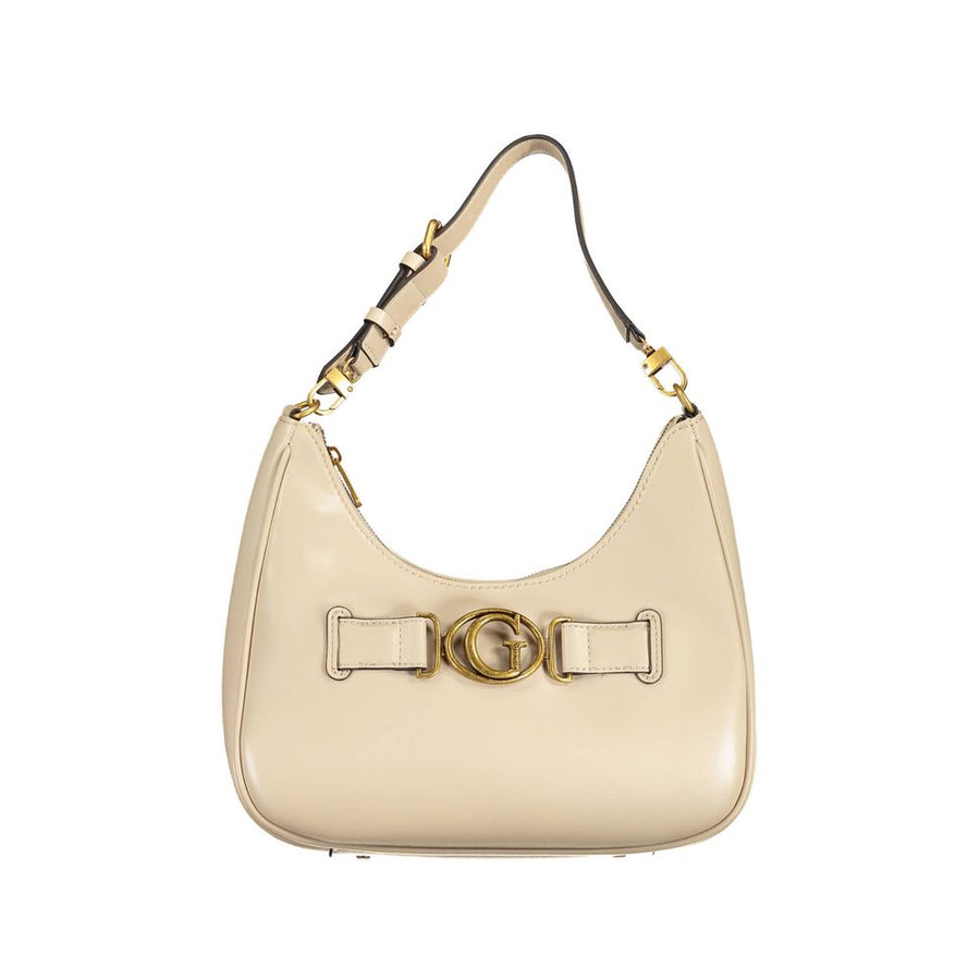 Beige Polyethylene Handbag