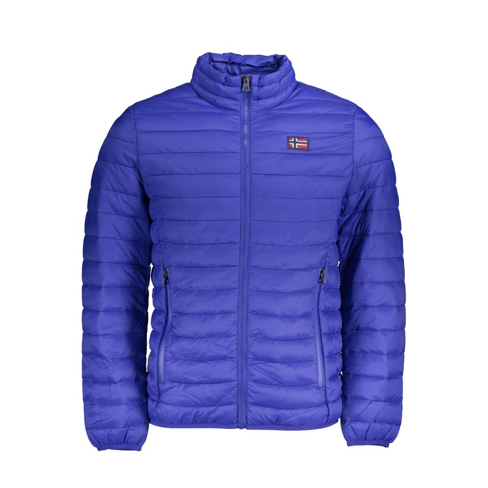 Blue Polyamide Jackets & Coat