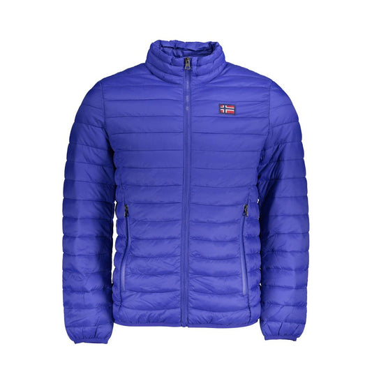 Blue Polyamide Jackets & Coat