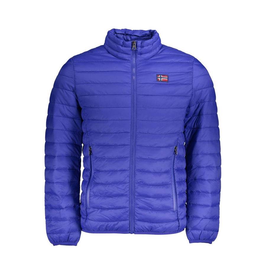 Blue Polyamide Jackets & Coat