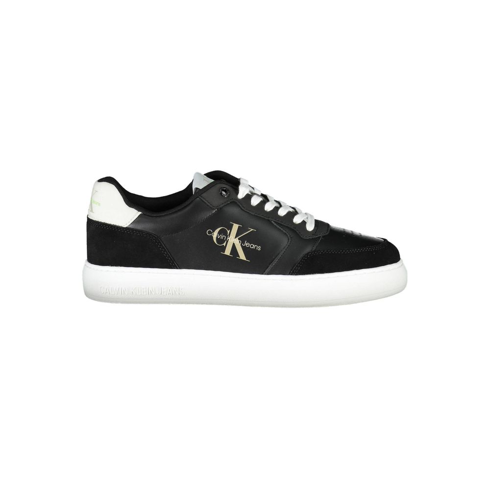 Black Polyester Sneaker