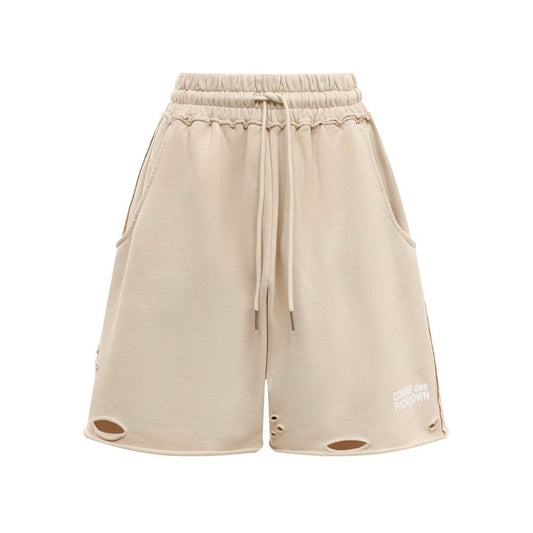 Beige Cotton Short