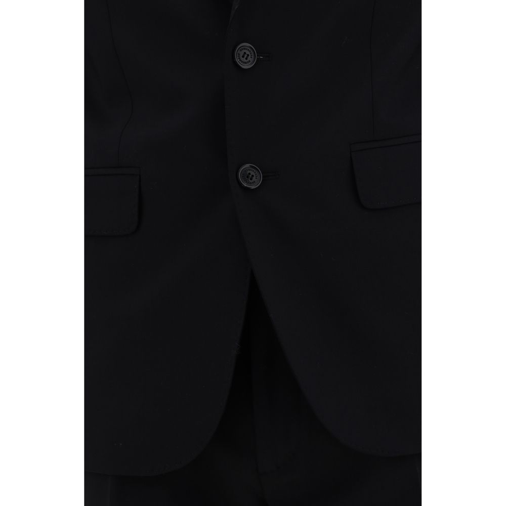 Black Fleece Wool Two-Piece Suit