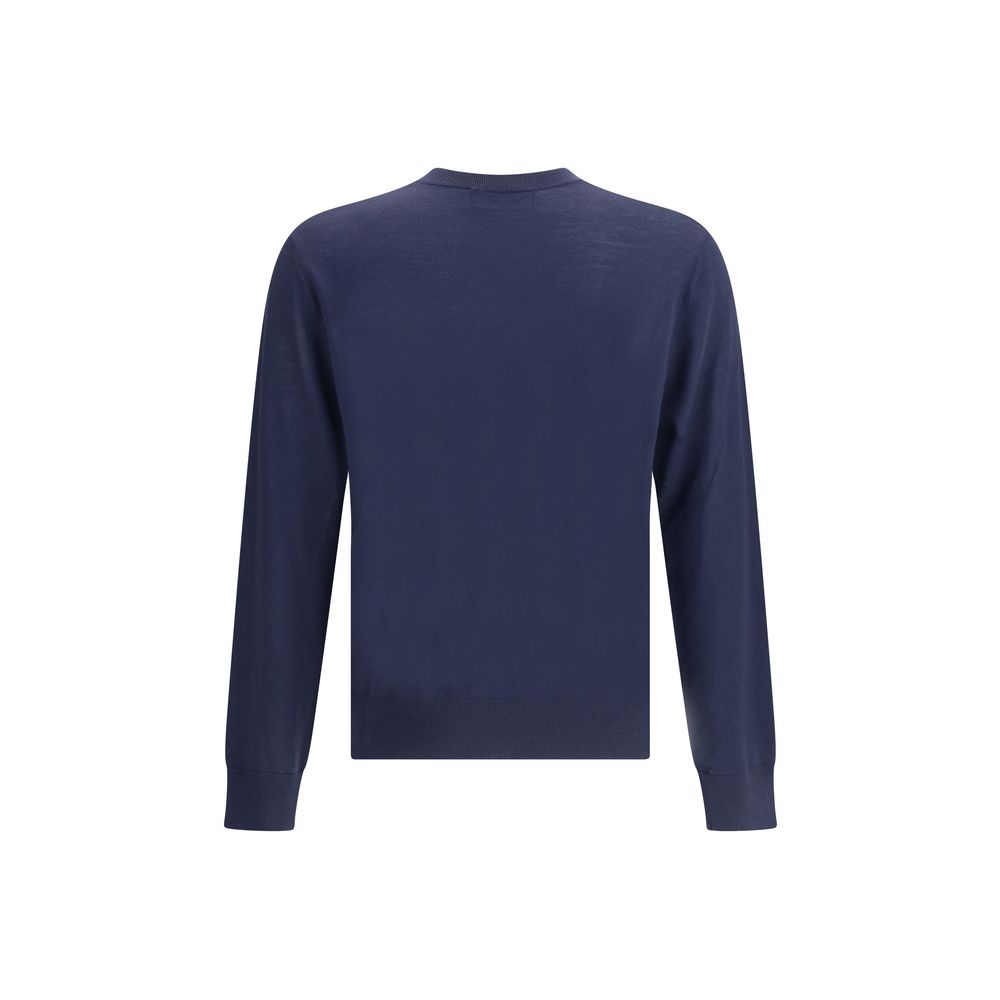 Blue Fleece Wool Sweatshirt