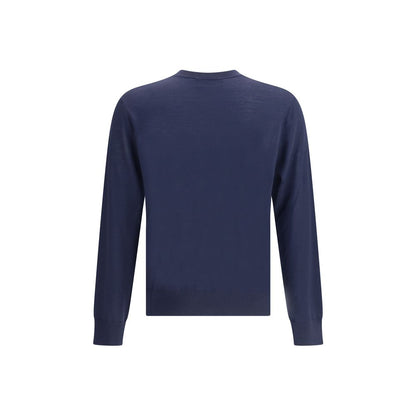 Blue Fleece Wool Sweatshirt